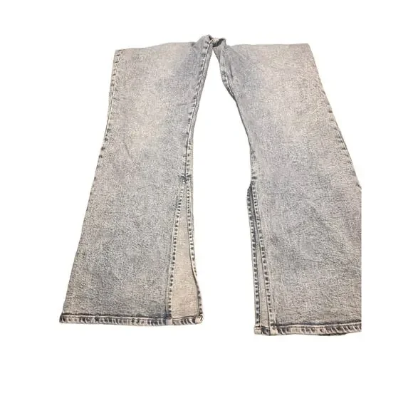 Dear John Women's Flared Side-Slit Hem Jeans Size 31 Light Wash - Picture 9 of 10